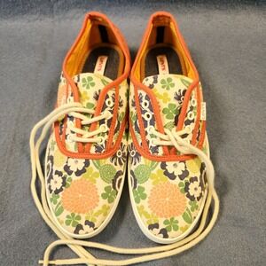 Levi Strauss Womens Canvas Low Top Sneakers Shoes Size 7.5 Flower‎ Print